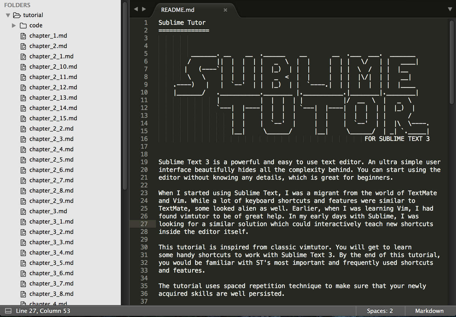 SublimeTutor product interface